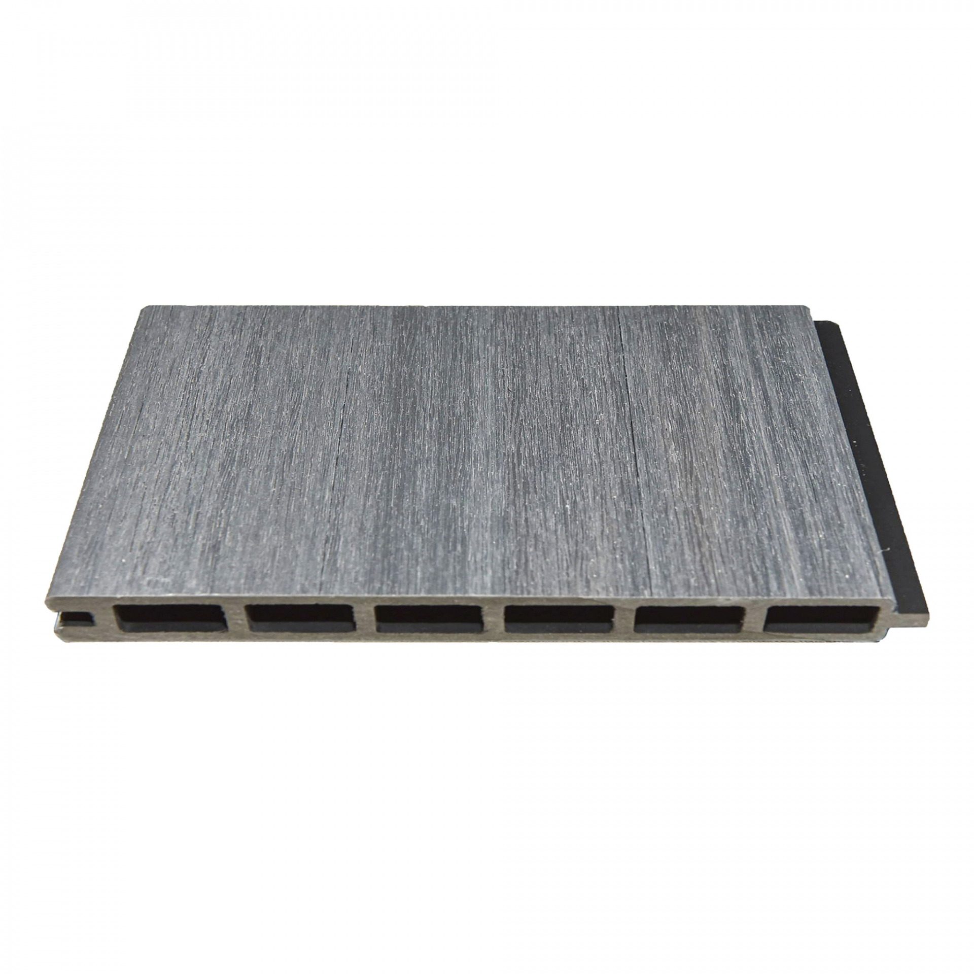 ELZE-Serie WPC-Steckzaunsystem, Zaunlamelle BREIT 20 x 280 x 1790 mm, GRAU co-extrudiert
