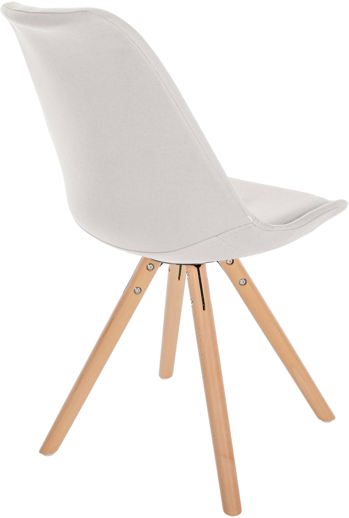 Stuhl Sofia Stoff Rund, creme