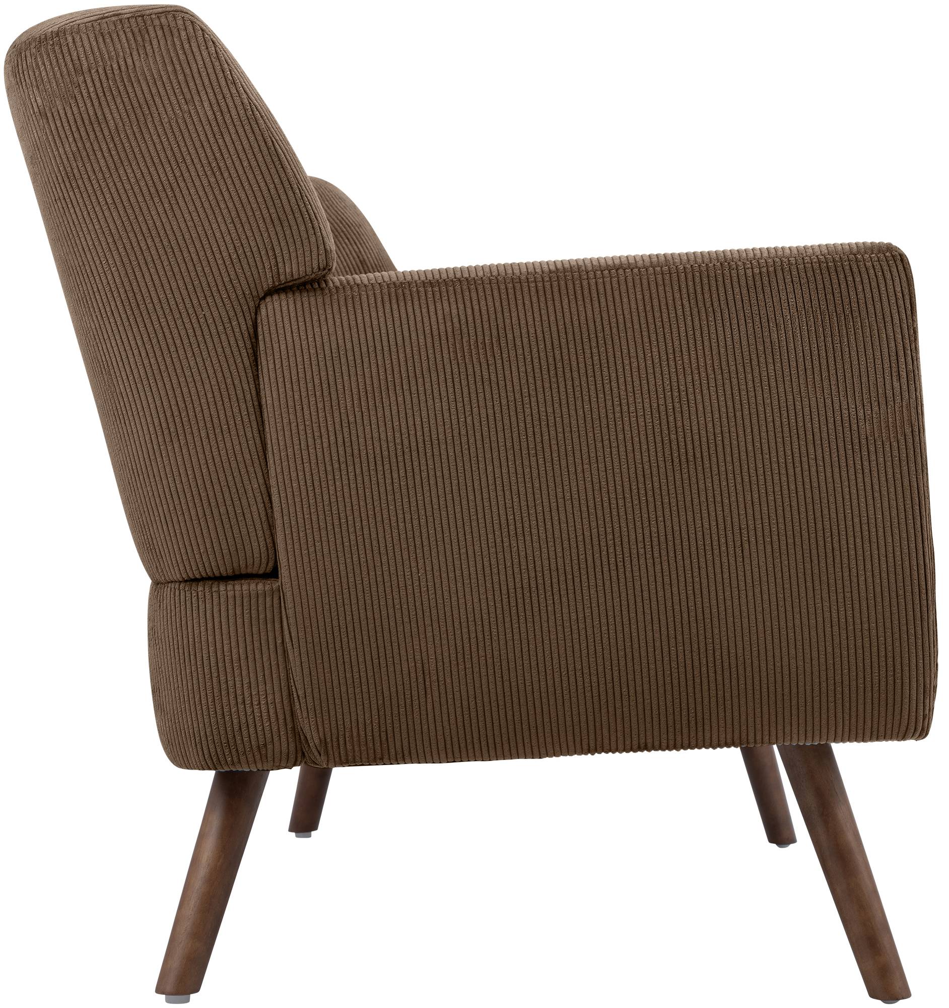 Sofa Kioni Cord, dunkelbraun
