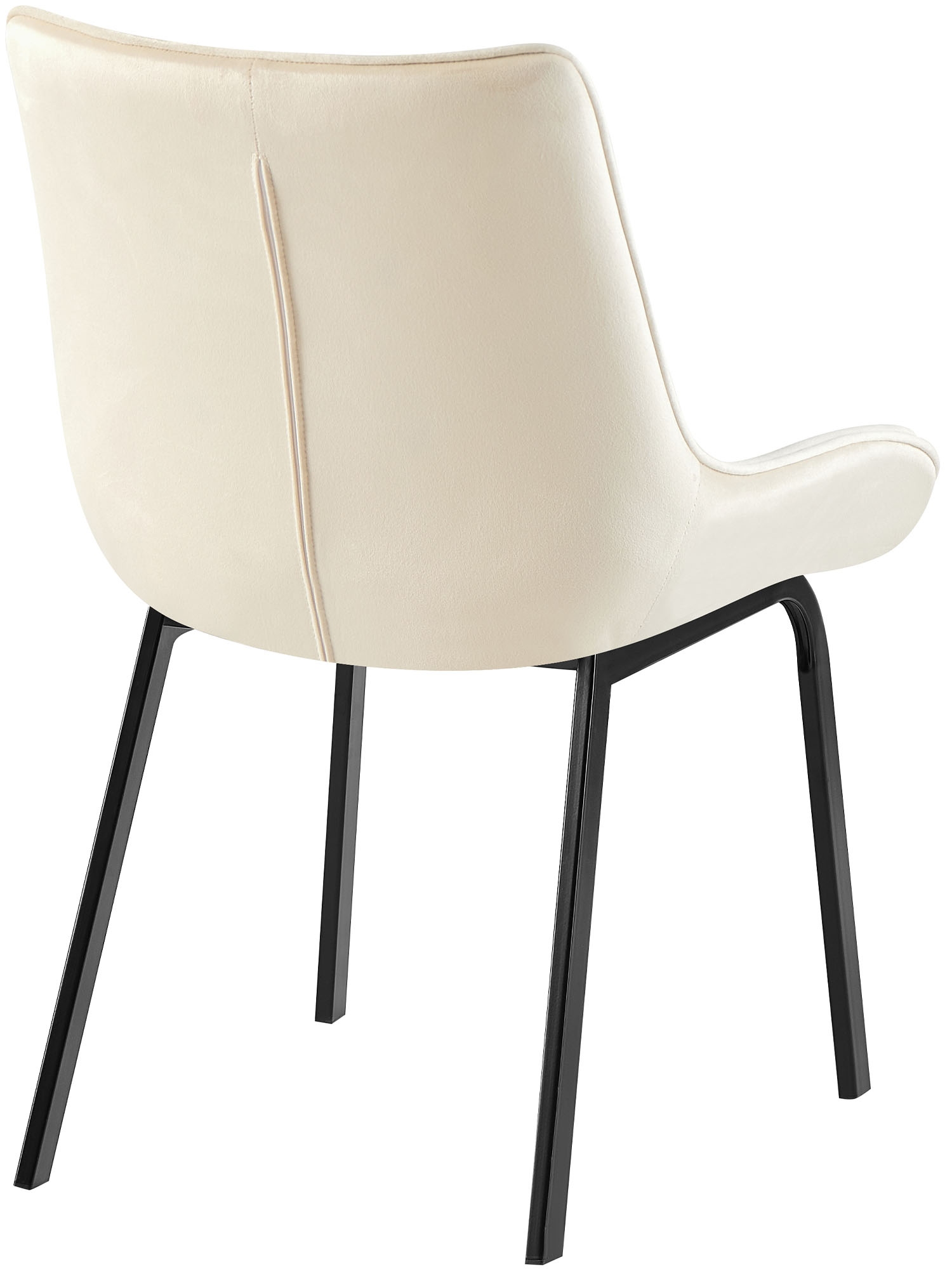 2er Set Stuhl Saranda Samt, creme