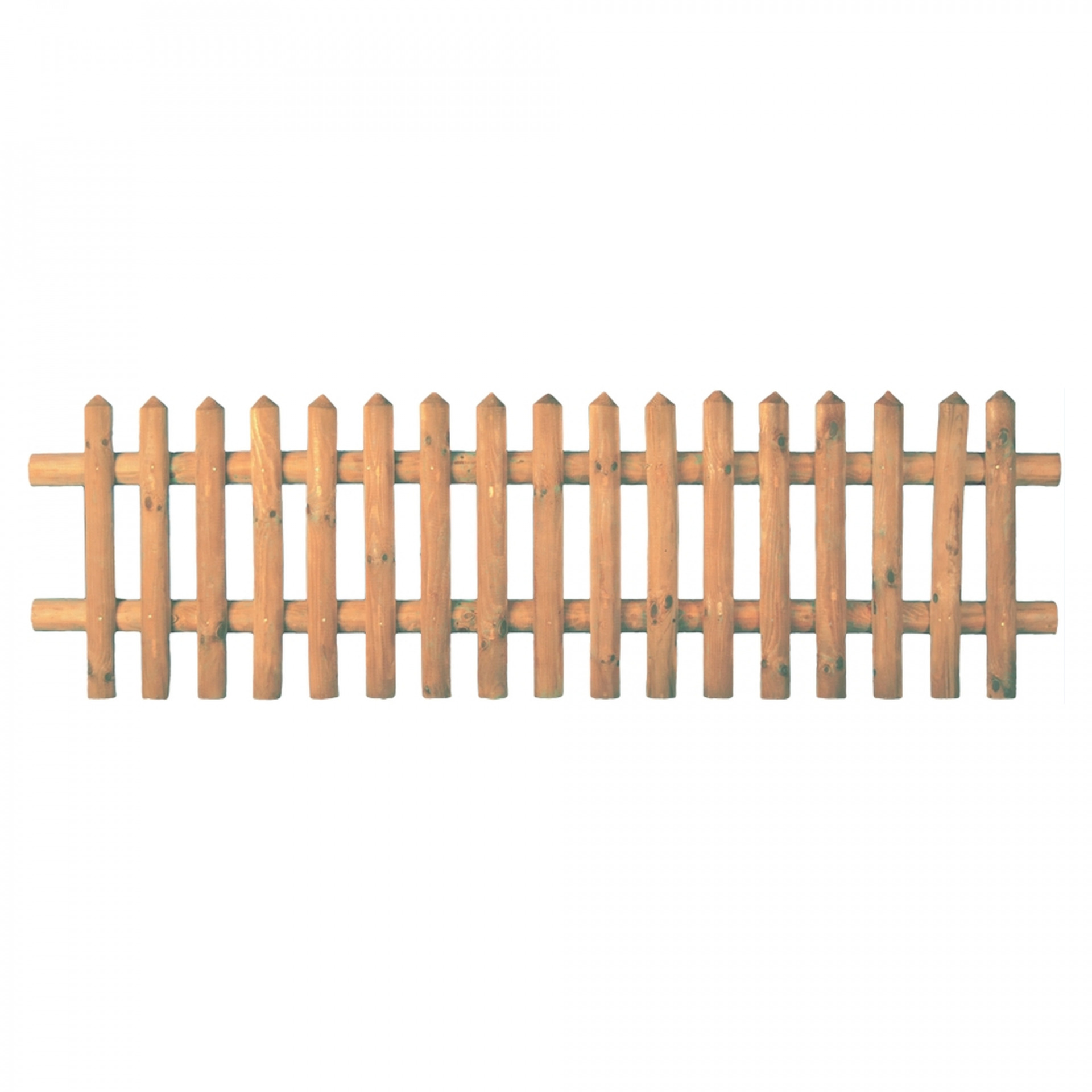 Senkrechtzaun 250 x 60 cm, Latten 55 mm, kdi braun