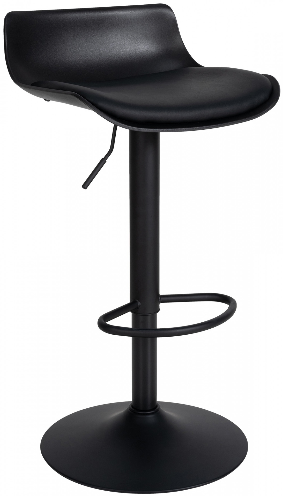 4er Set Barhocker Aveiro Kunstleder, schwarz
