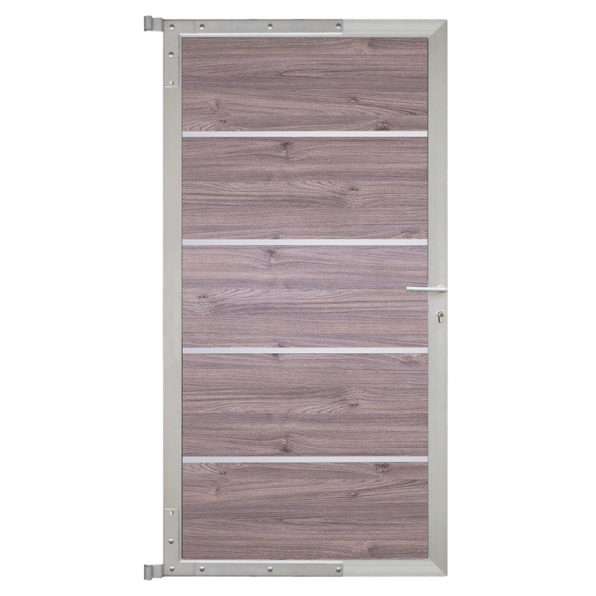 FARÖ-Tor-Komplettset, 90 x 173 cm, Esche-grau/silber
