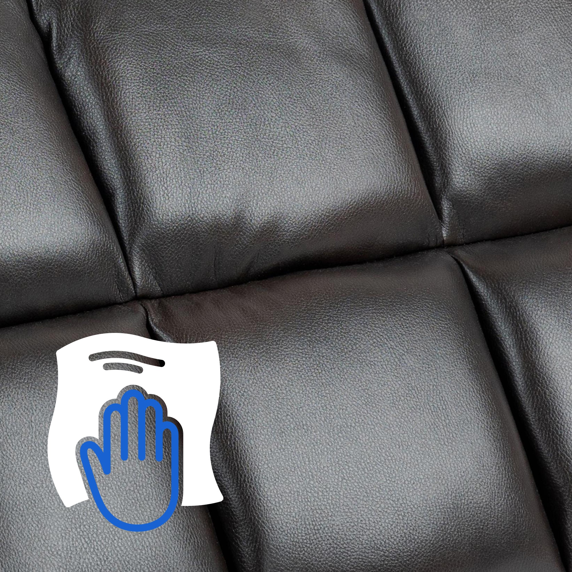 Sessel Andover Kunstleder, braun