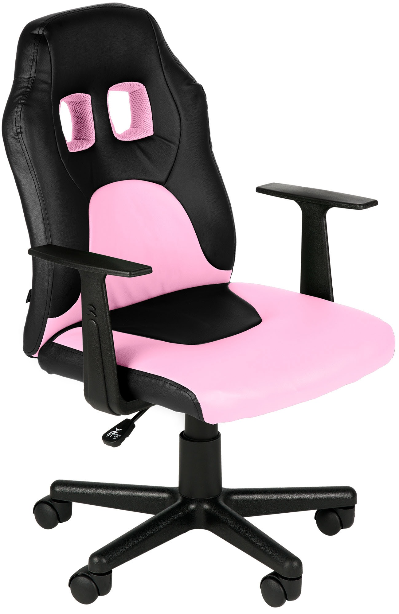 Kinder Bürostuhl Fun, schwarz/pink