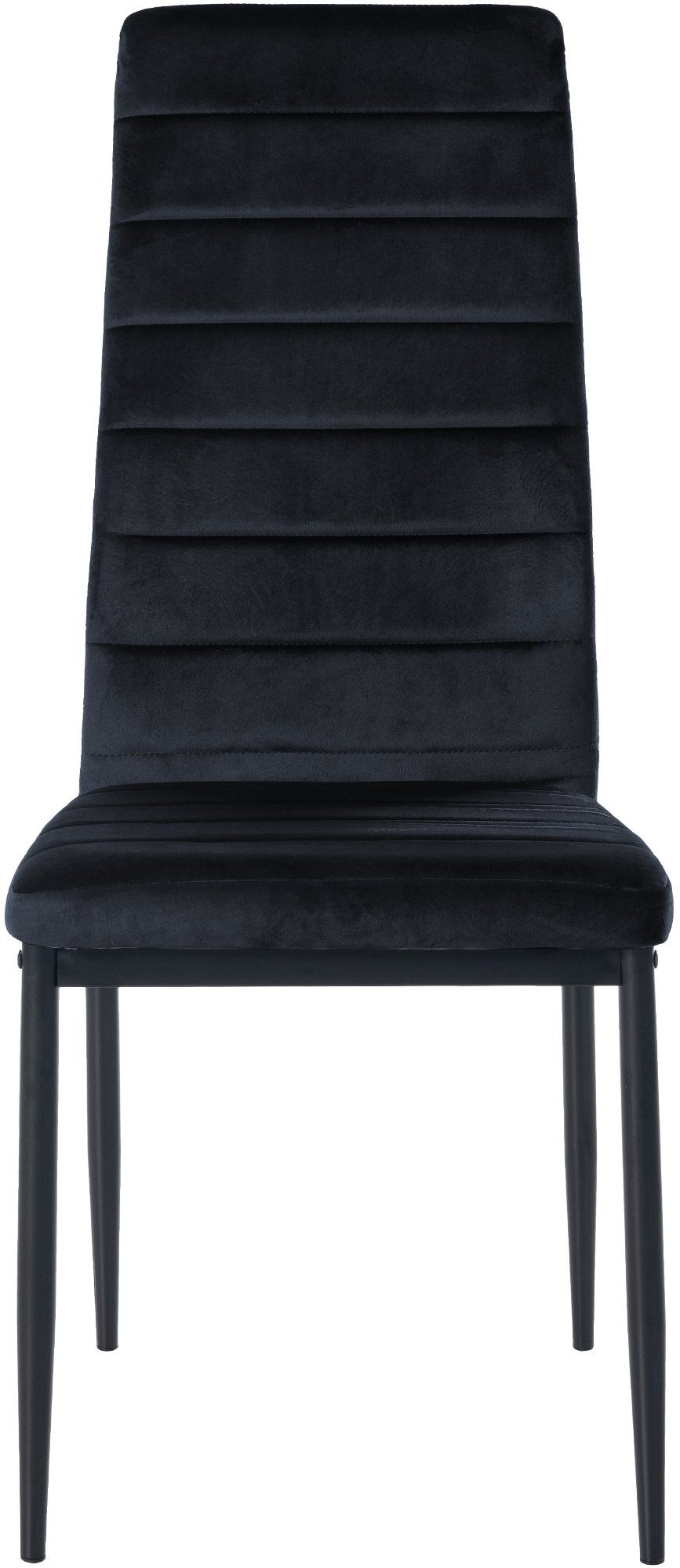 Esszimmerstuhl Mayfair Samt, schwarz