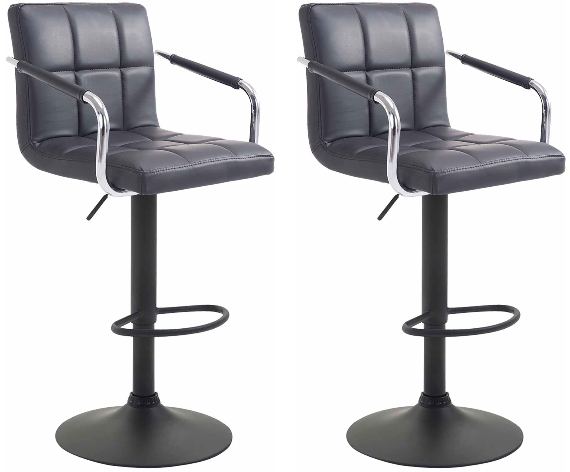 2er Set Barhocker Lucy V2 schwarz, schwarz