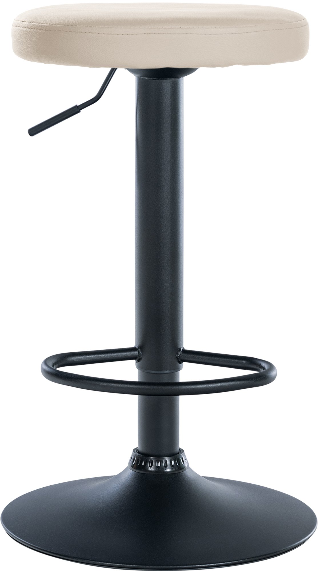 Barhocker Ponte Kunstleder schwarz, creme