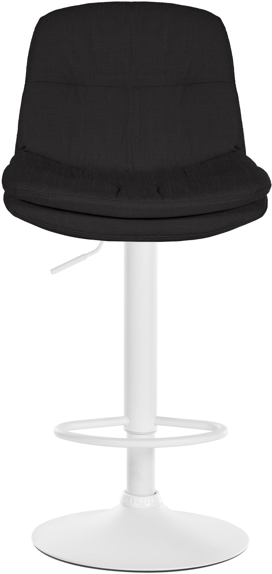 Barhocker Laurel Stoff weiß, schwarz