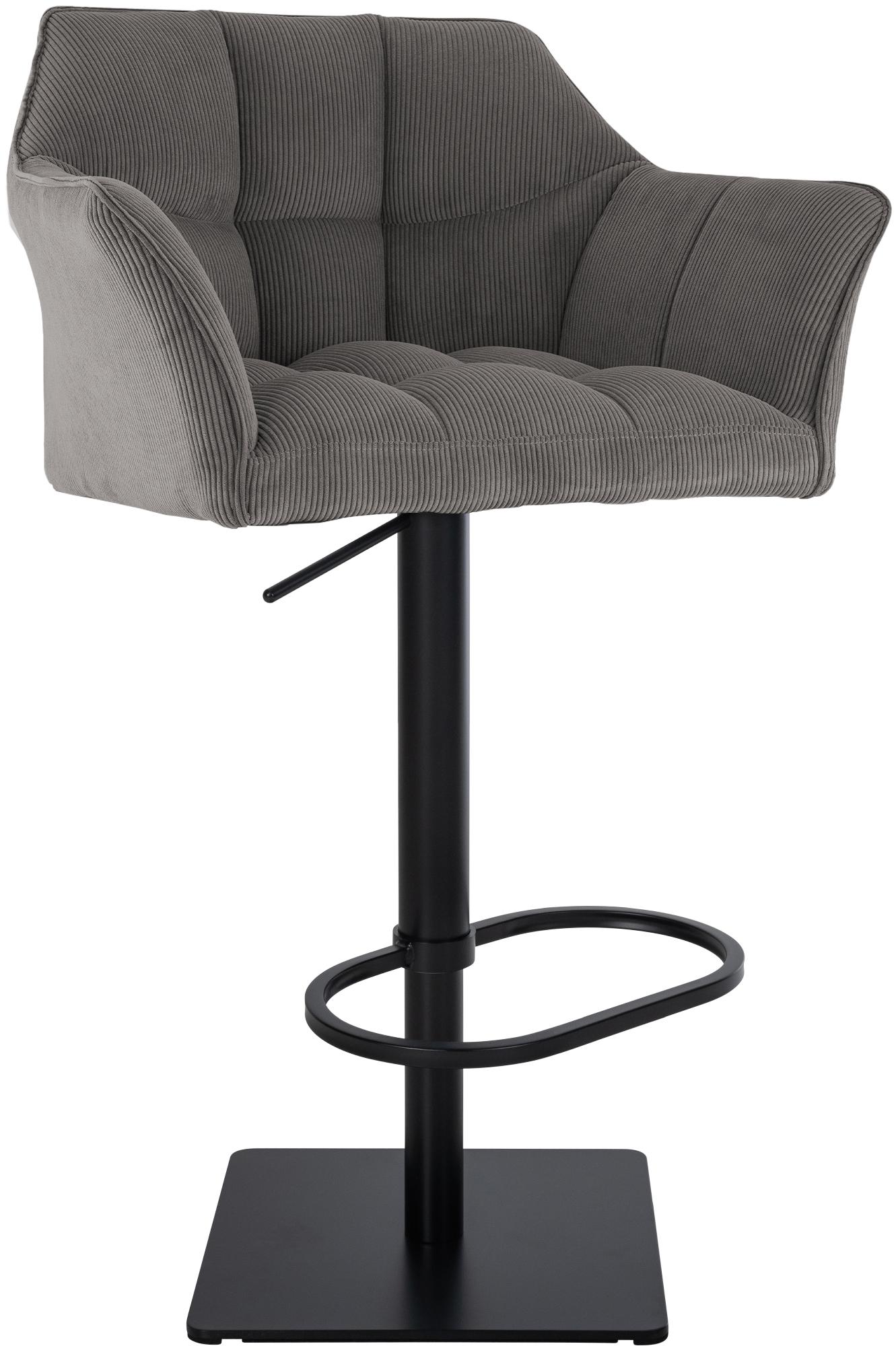 Barhocker Damaso B Cord, taupe