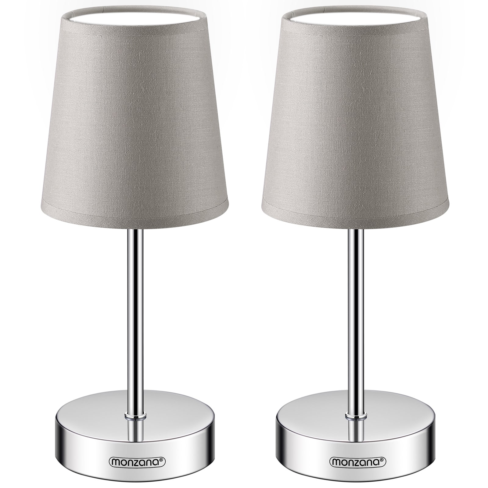 Tischlampe Lumière 2er-Set Taupe 32x13x13cm