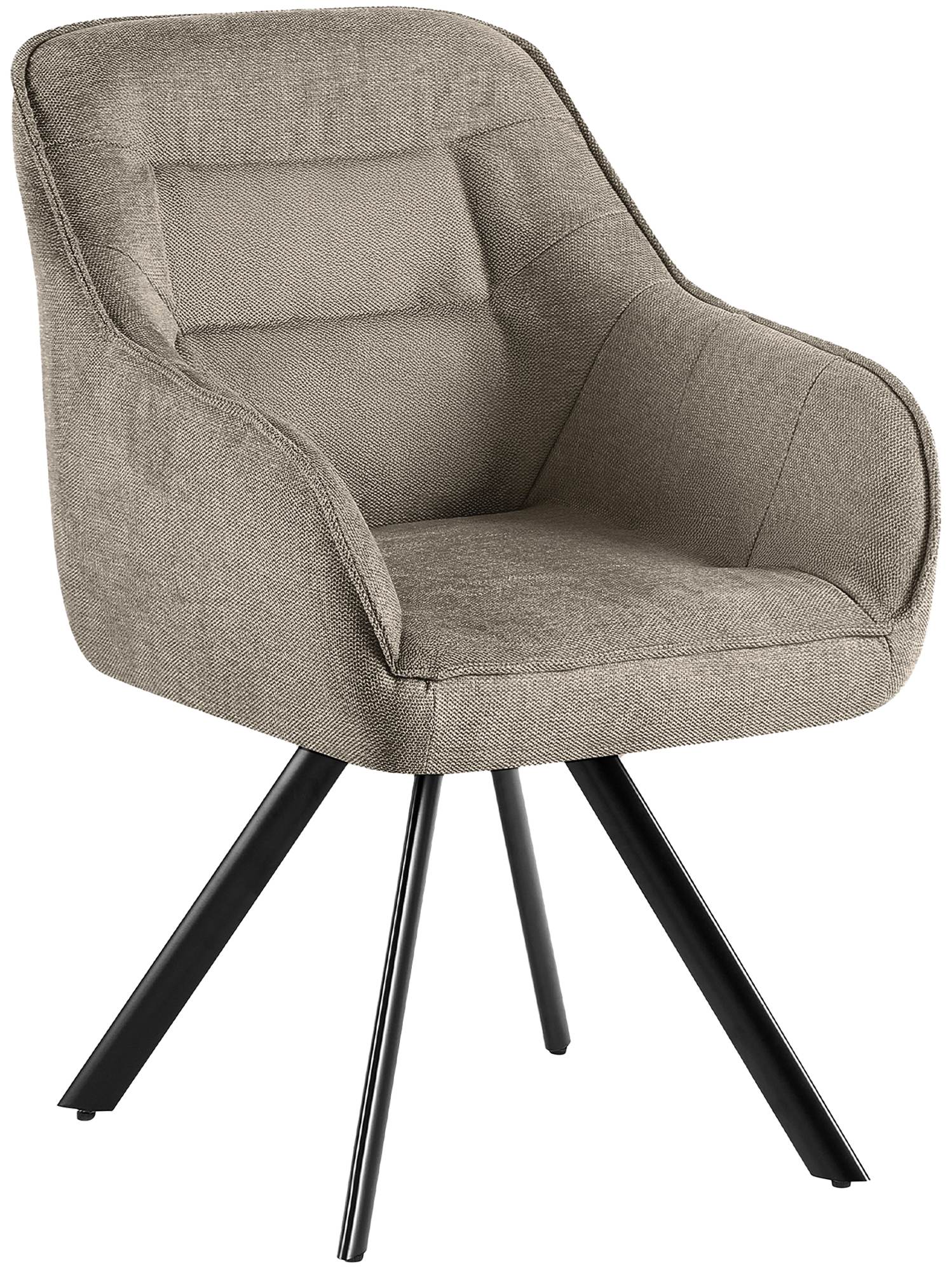 Stuhl Pettuli Stoff, taupe
