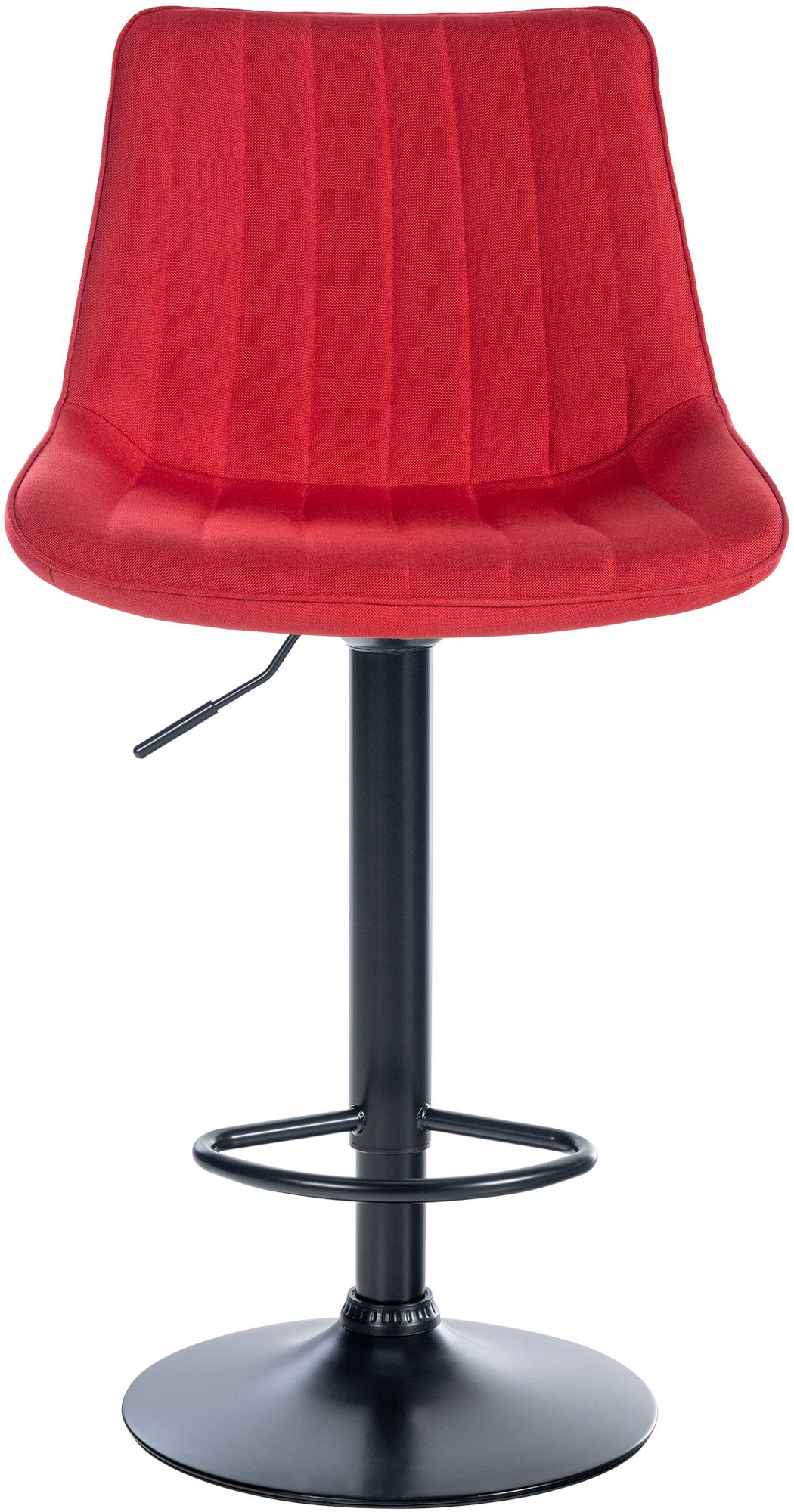 2er Set Barhocker Toni Stoff schwarz, rot