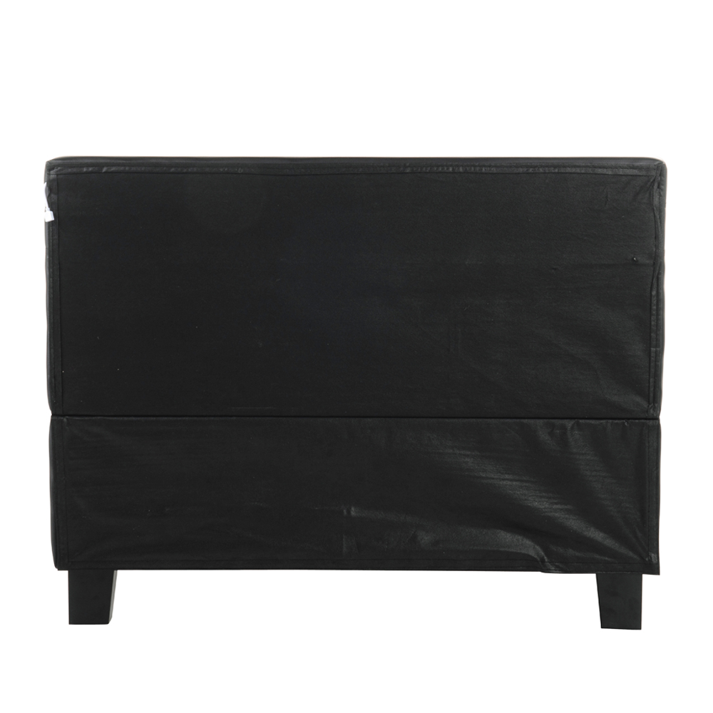 LED Bett ASTRO - 90 x 200 cm Schwarz
