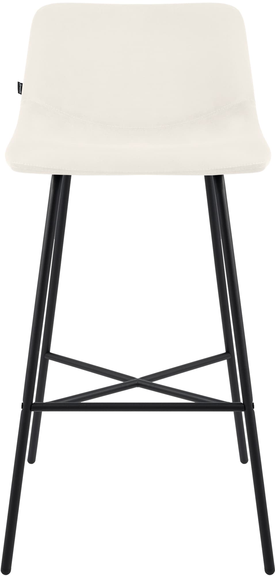 Barhocker Altona Samt, creme