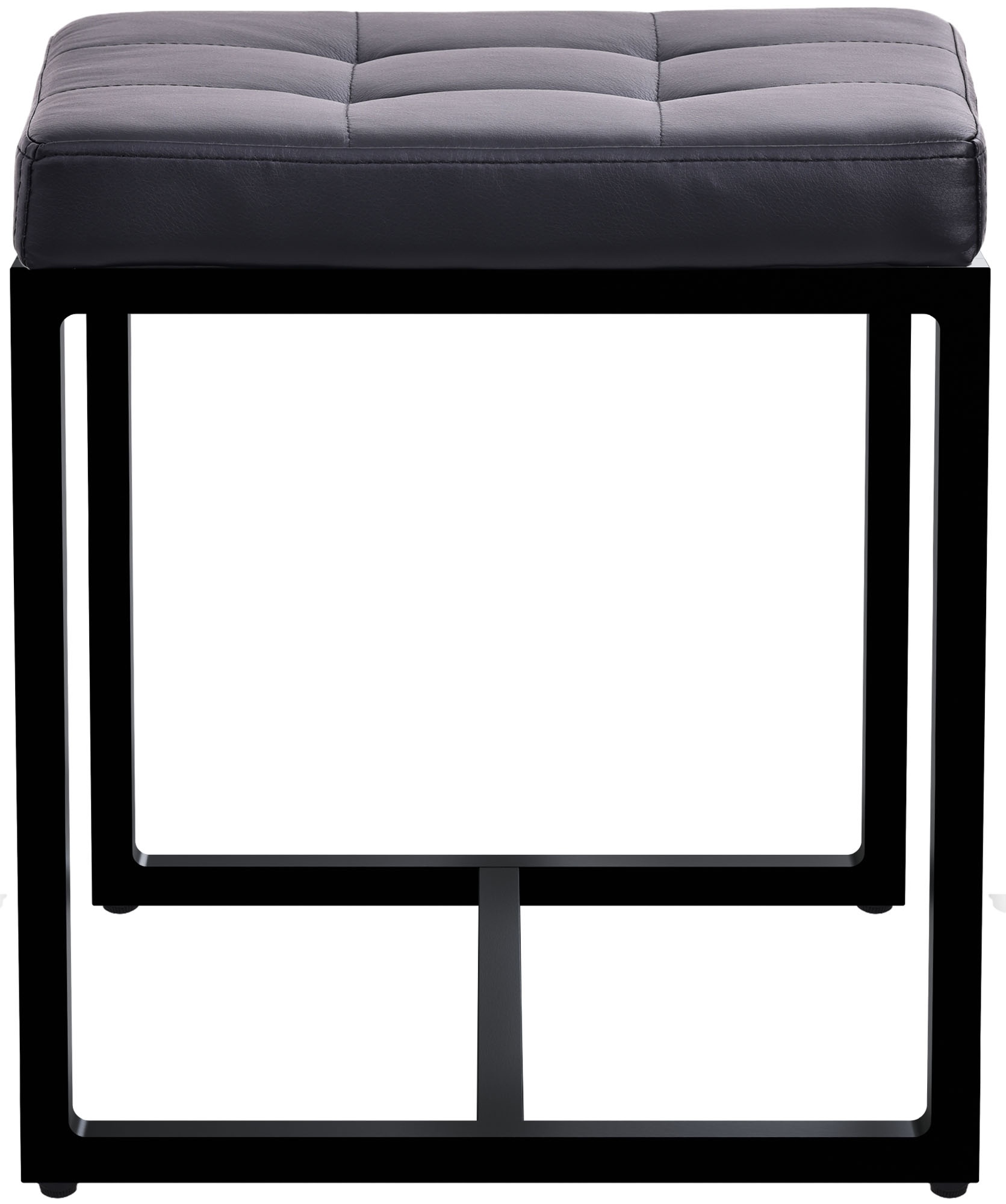 Sitzhocker Barci B Kunstleder, schwarz