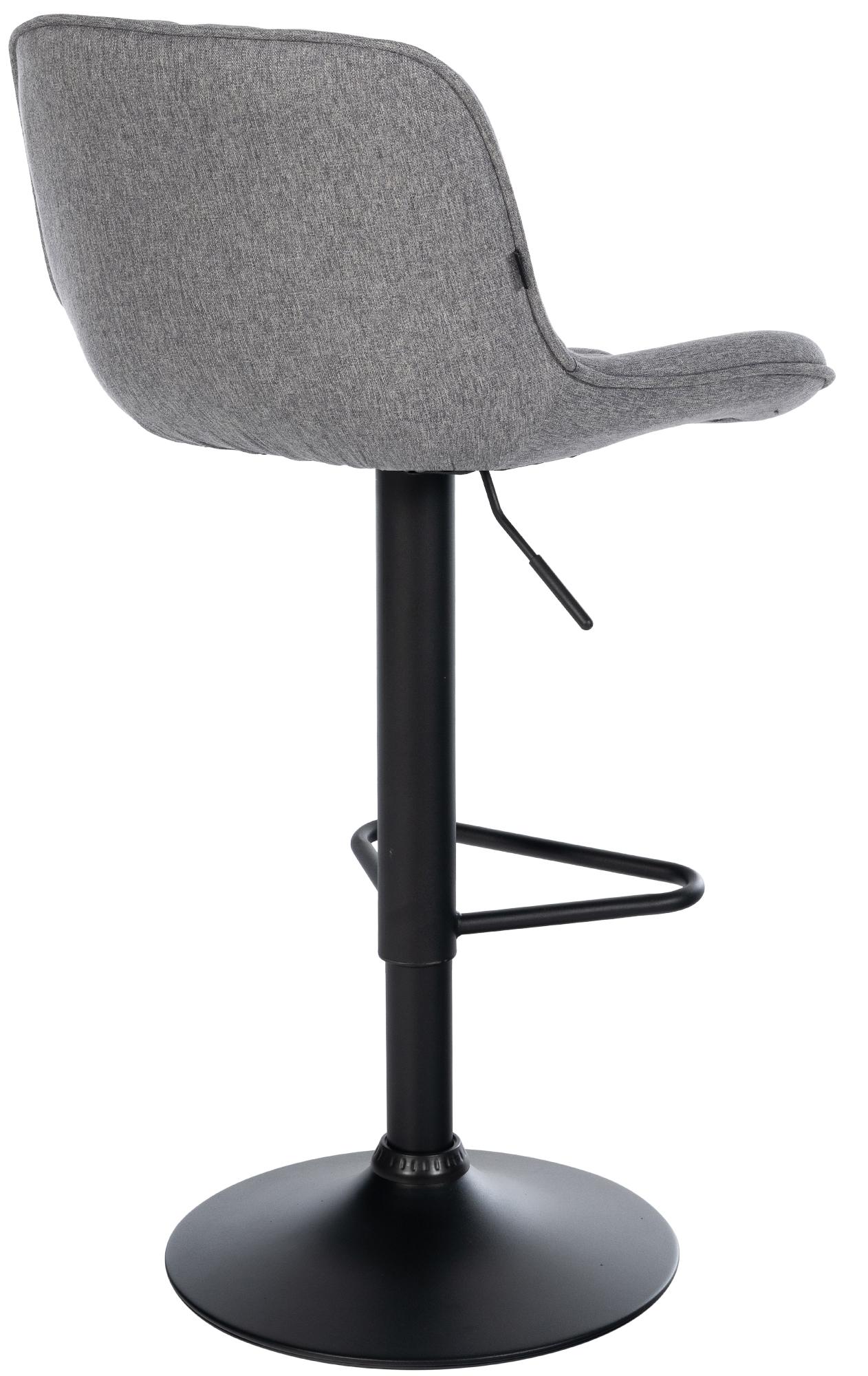 Barhocker Kasson Stoff, dunkelgrau