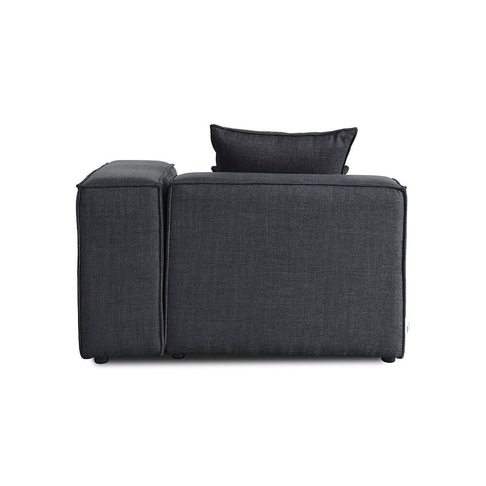 Modulares Sofa Rechtes Ecksofa VERONA - 120 x 70 cm Anthrazit