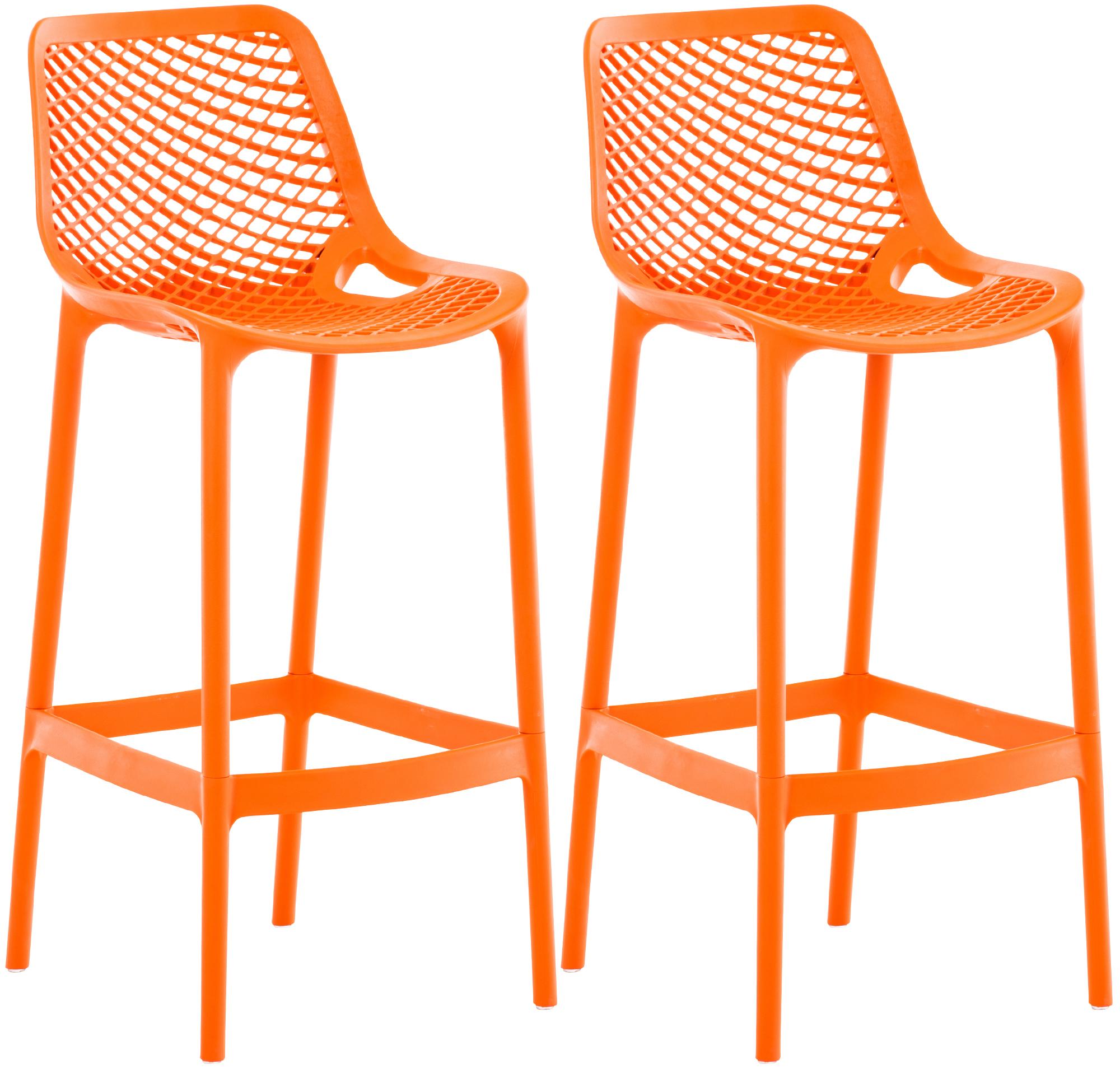 2er Set Barhocker Air, orange