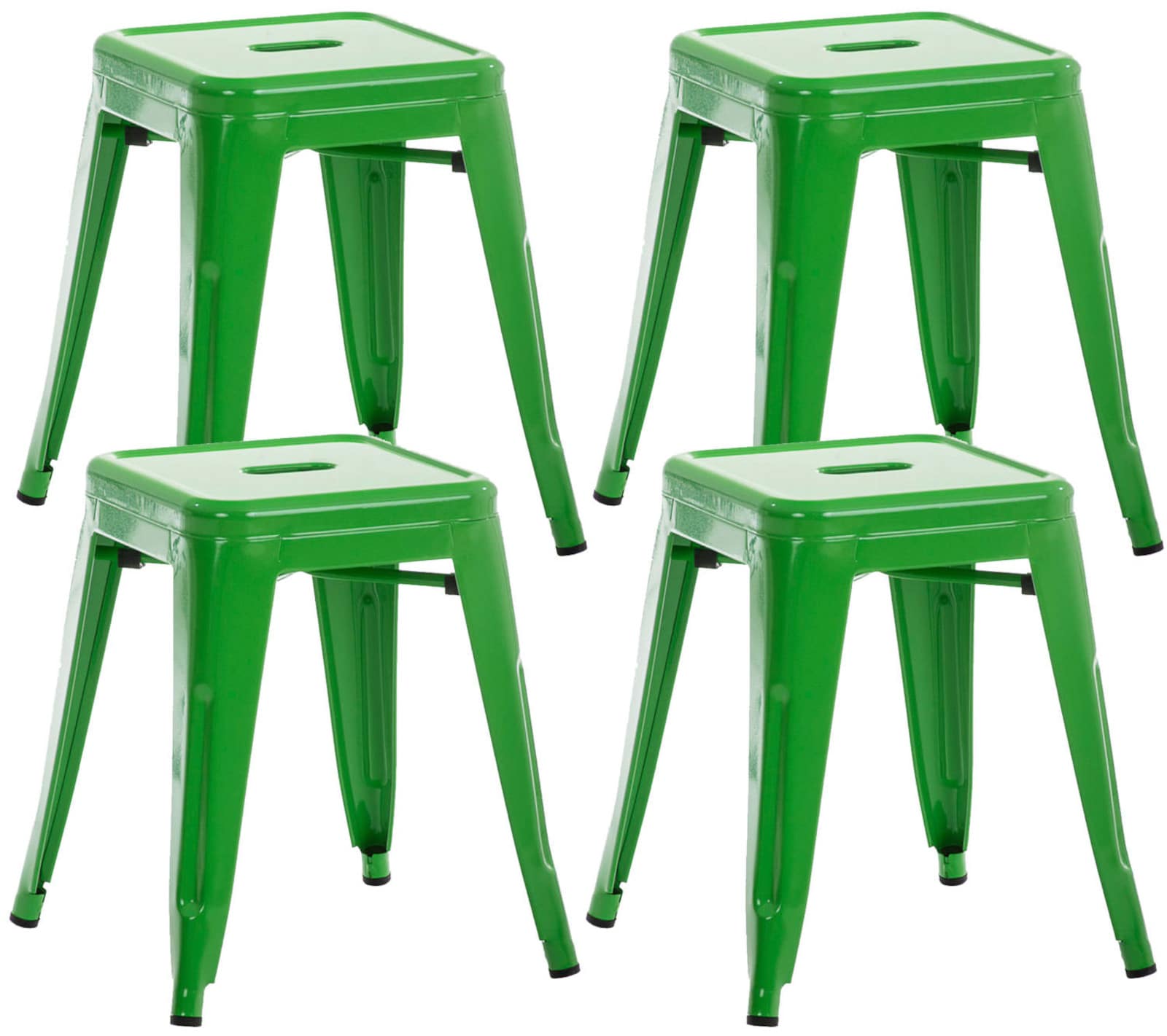 4er Set Hocker Armin, grün