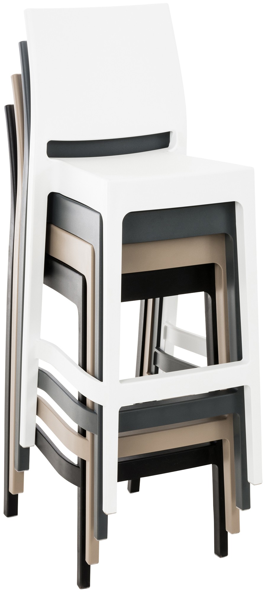 2er Set Barhocker Maya, schwarz