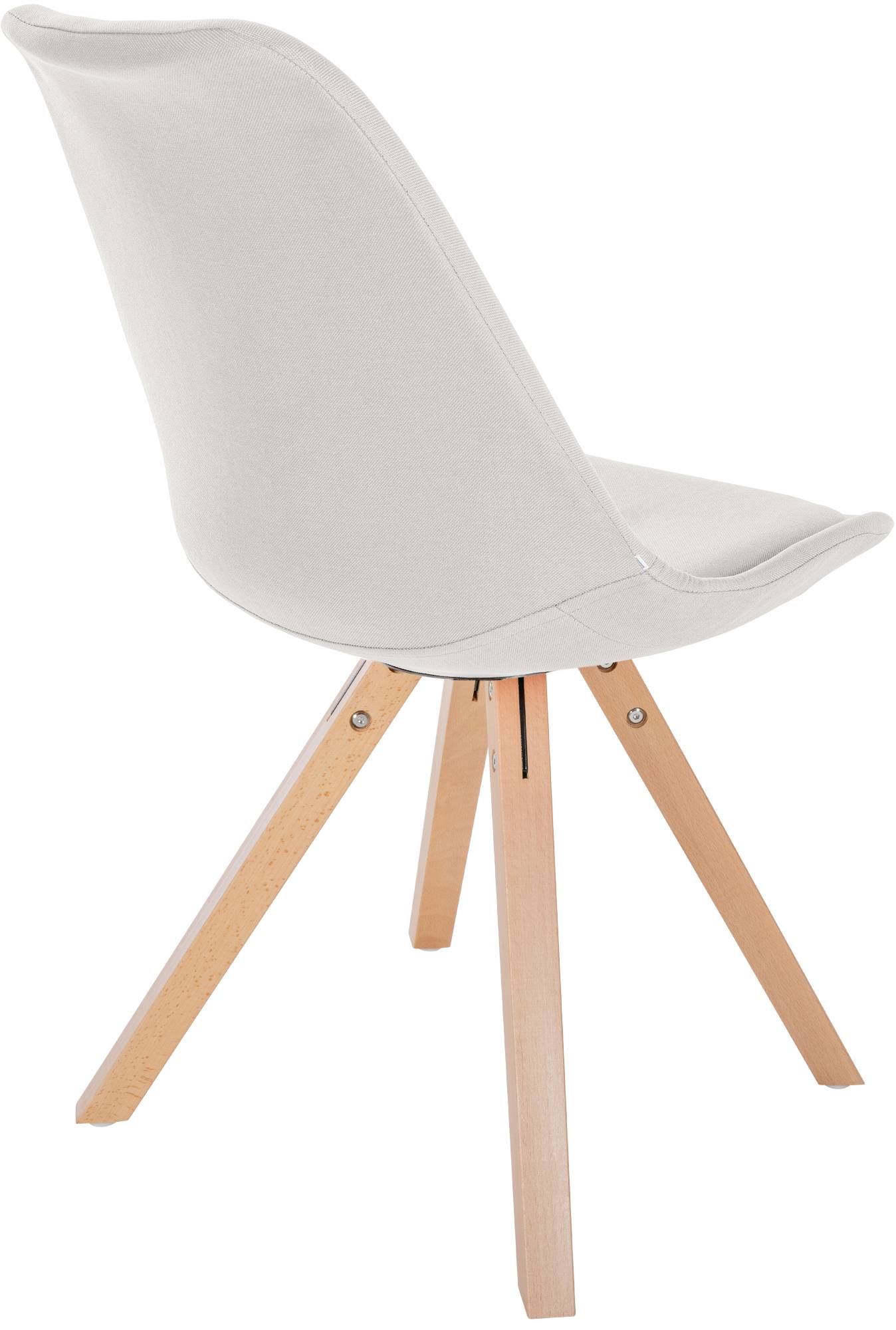 Stuhl Sofia Stoff Square, creme
