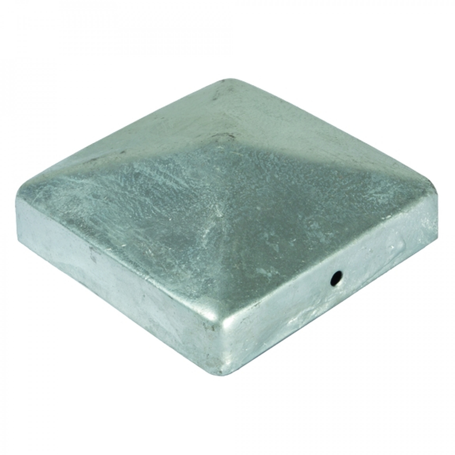 Pfostenabdeckung aus Metall 9 x 9 cm, Pyramide Feuerverzinkt