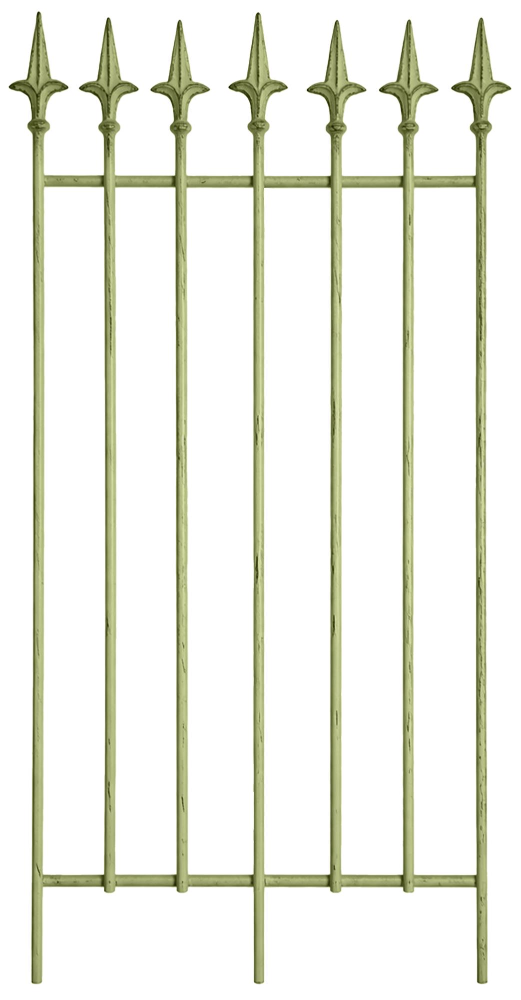 2er Set Rankgitter Elisa, antik-grün