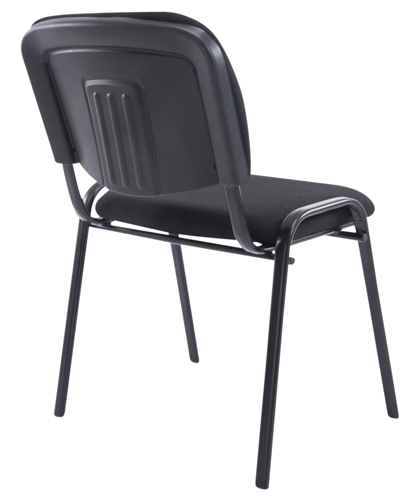 4er Set Stühle XL Ken Stoff, schwarz