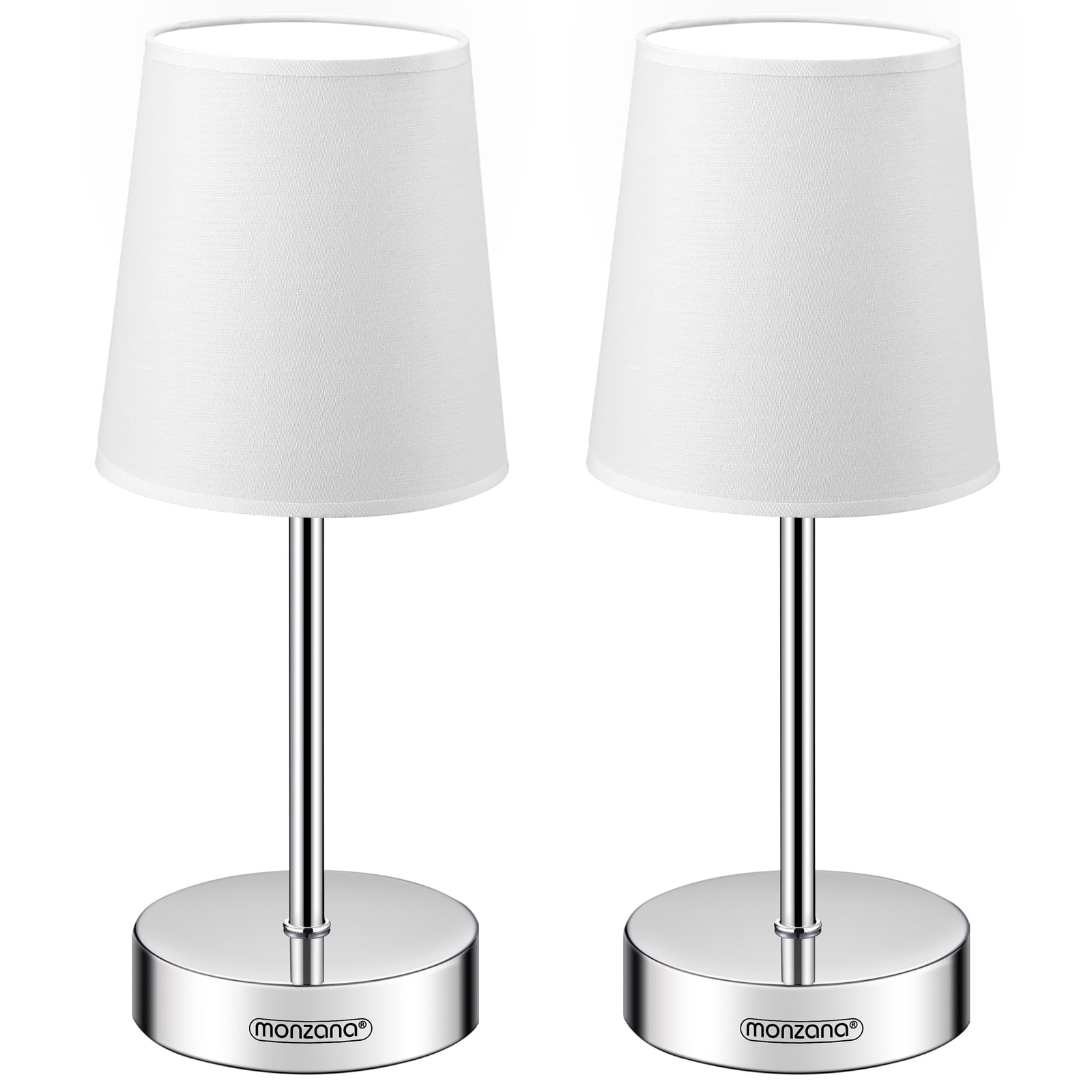 Tischlampe Lumière 2er-Set Weiß 32x13x13cm