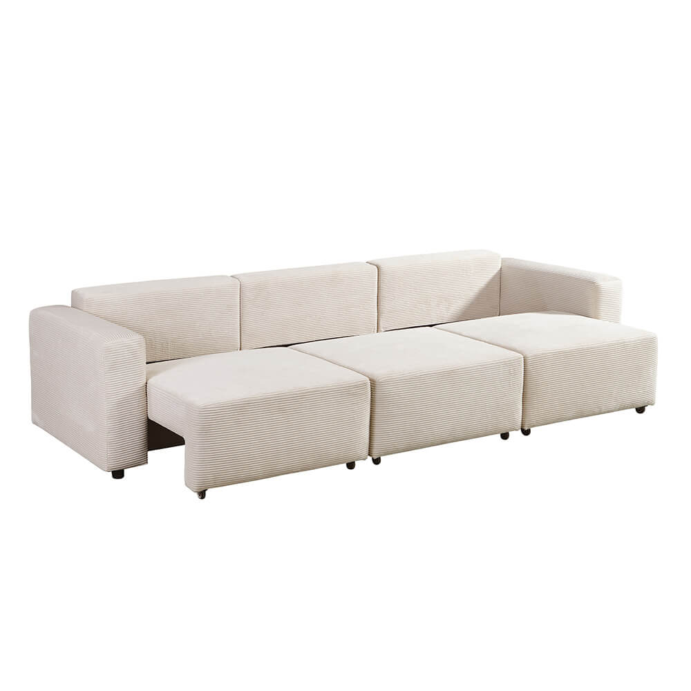 Modulares Schlafsofa VINA Beige - 295 x 92 cm