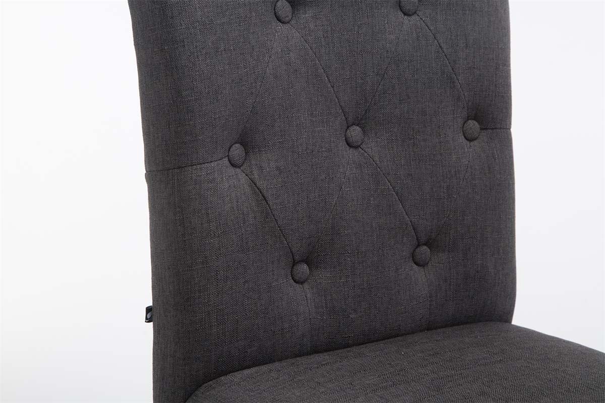 Barhocker Louise Stoff antik, dunkelgrau