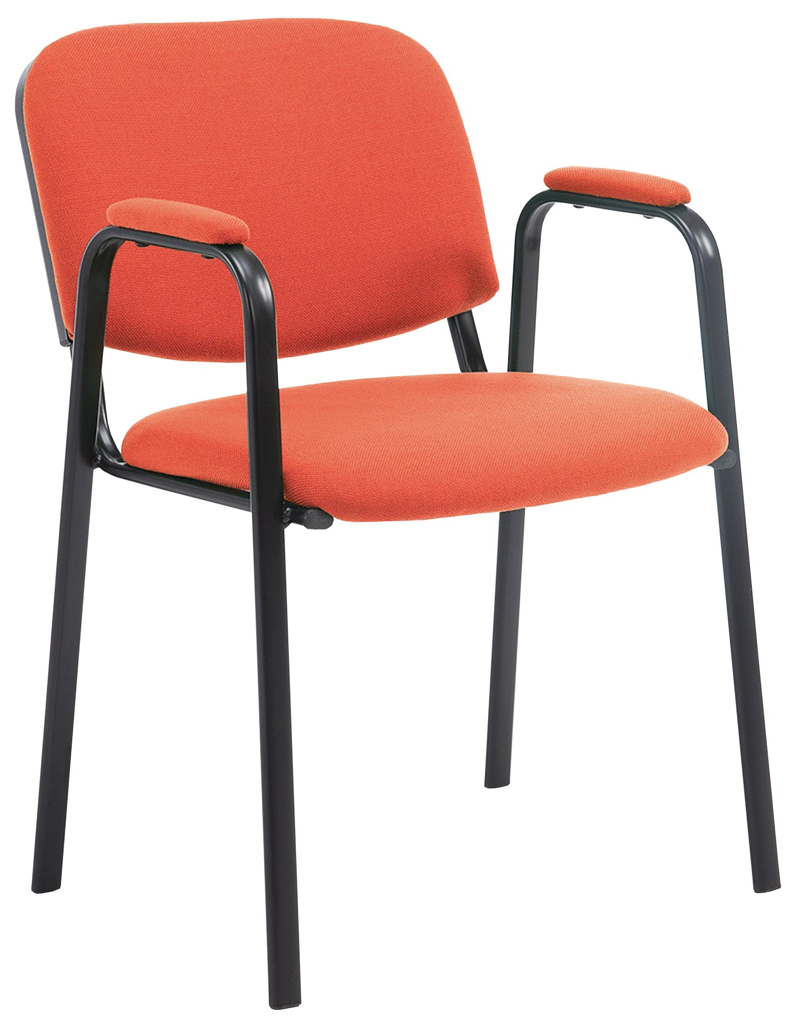 Besucherstuhl Ken PRO Stoff, rot