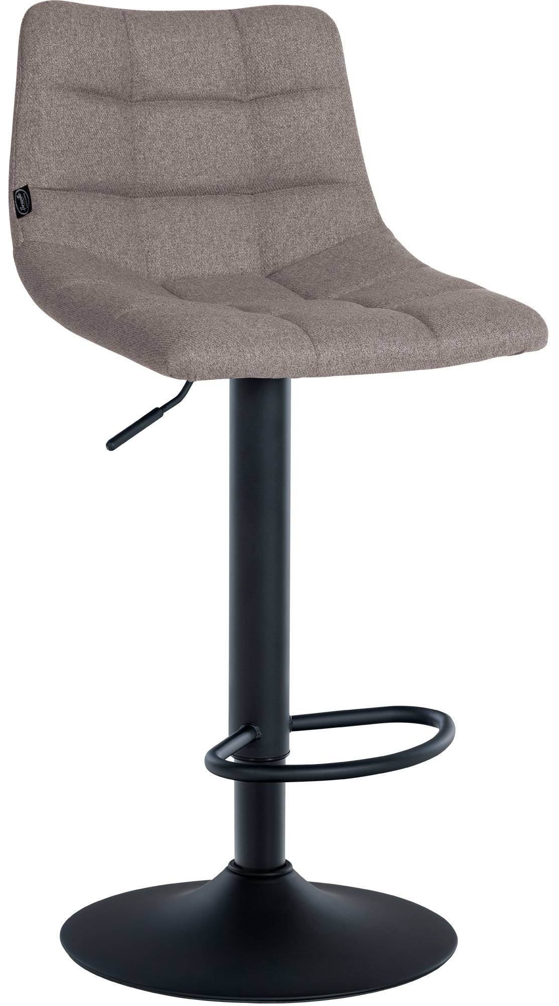 Barhocker Jerry Stoff schwarz, grau