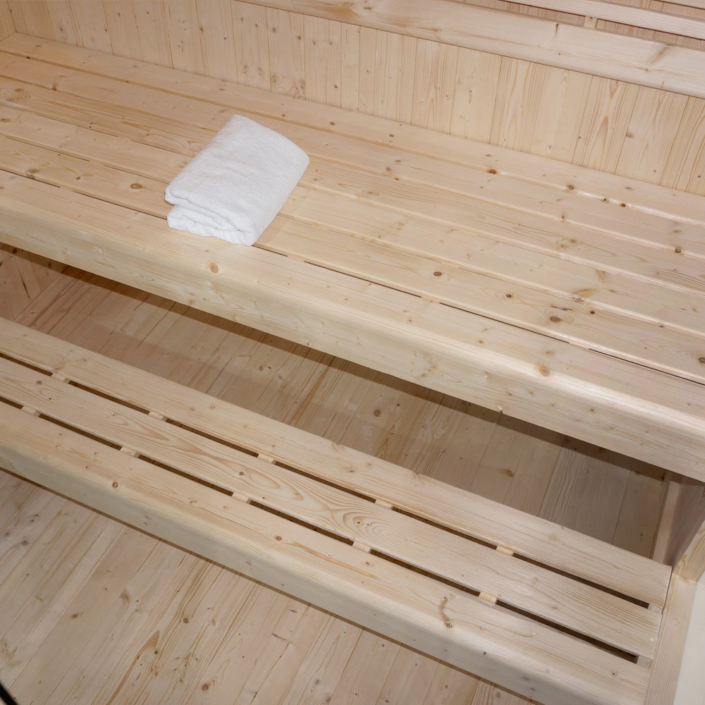 Traditionelle Sauna SHADOW XL - 200 x 150 cm für 5 Personen