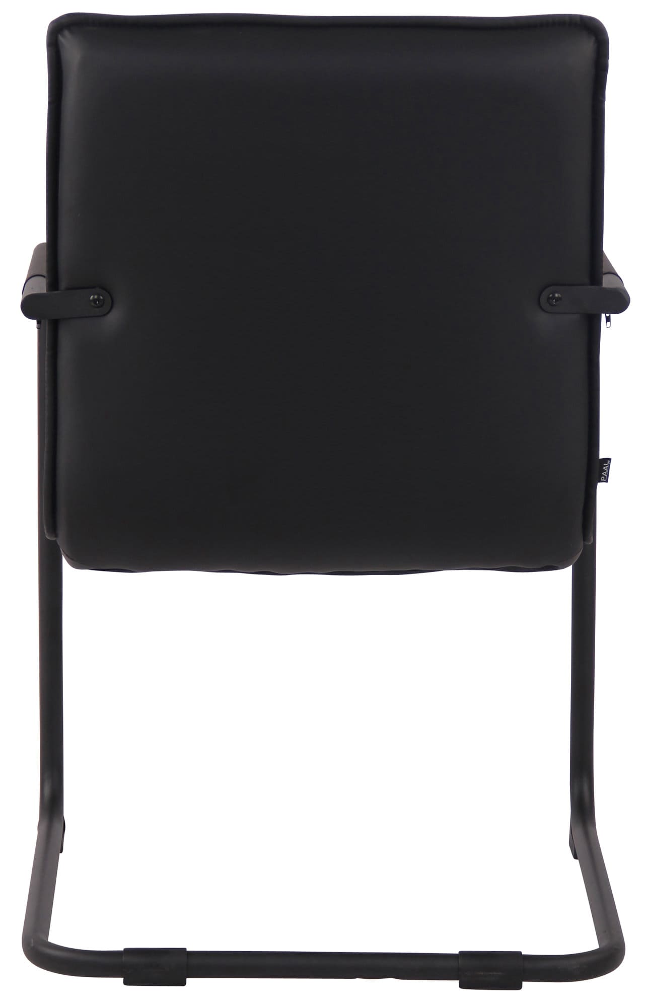 2er Set Besucherstühle Gandia Kunstleder schwarz, schwarz