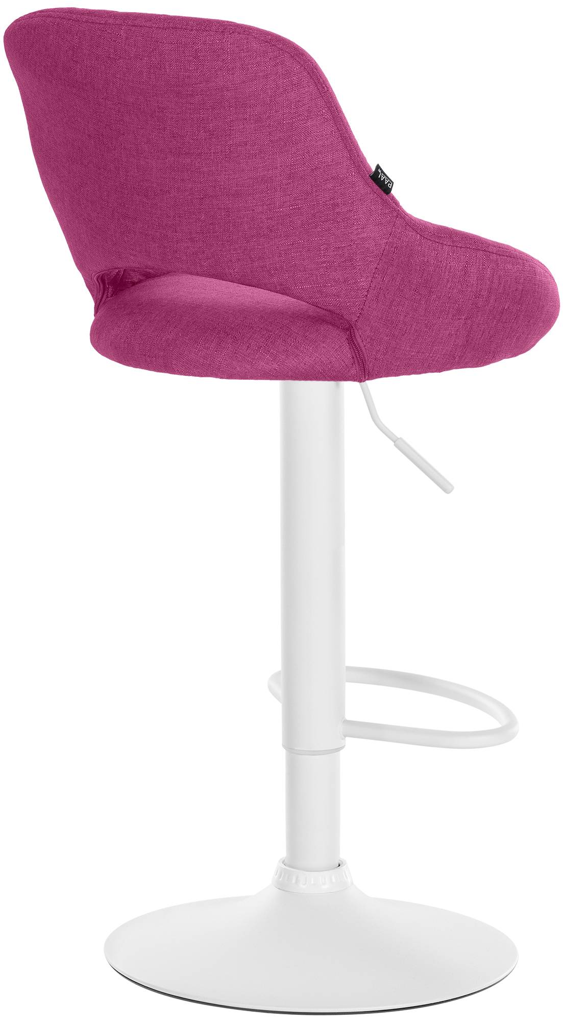 Barhocker Milet Stoff weiß, lila