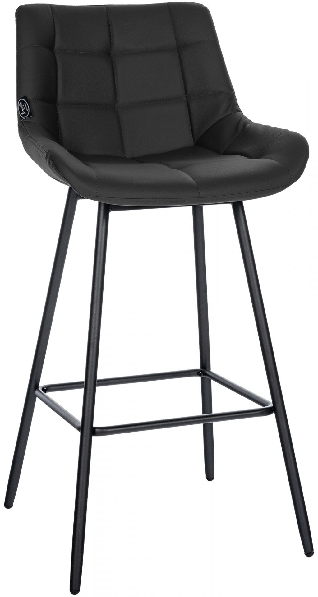 Barhocker Weston Kunstleder, schwarz