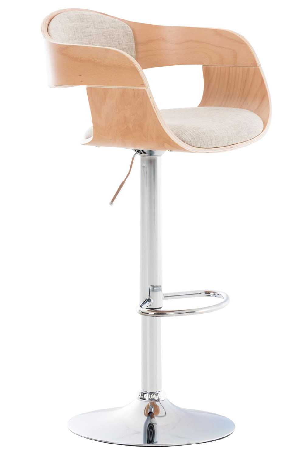 Barhocker Kingston C Stoff, natura/creme
