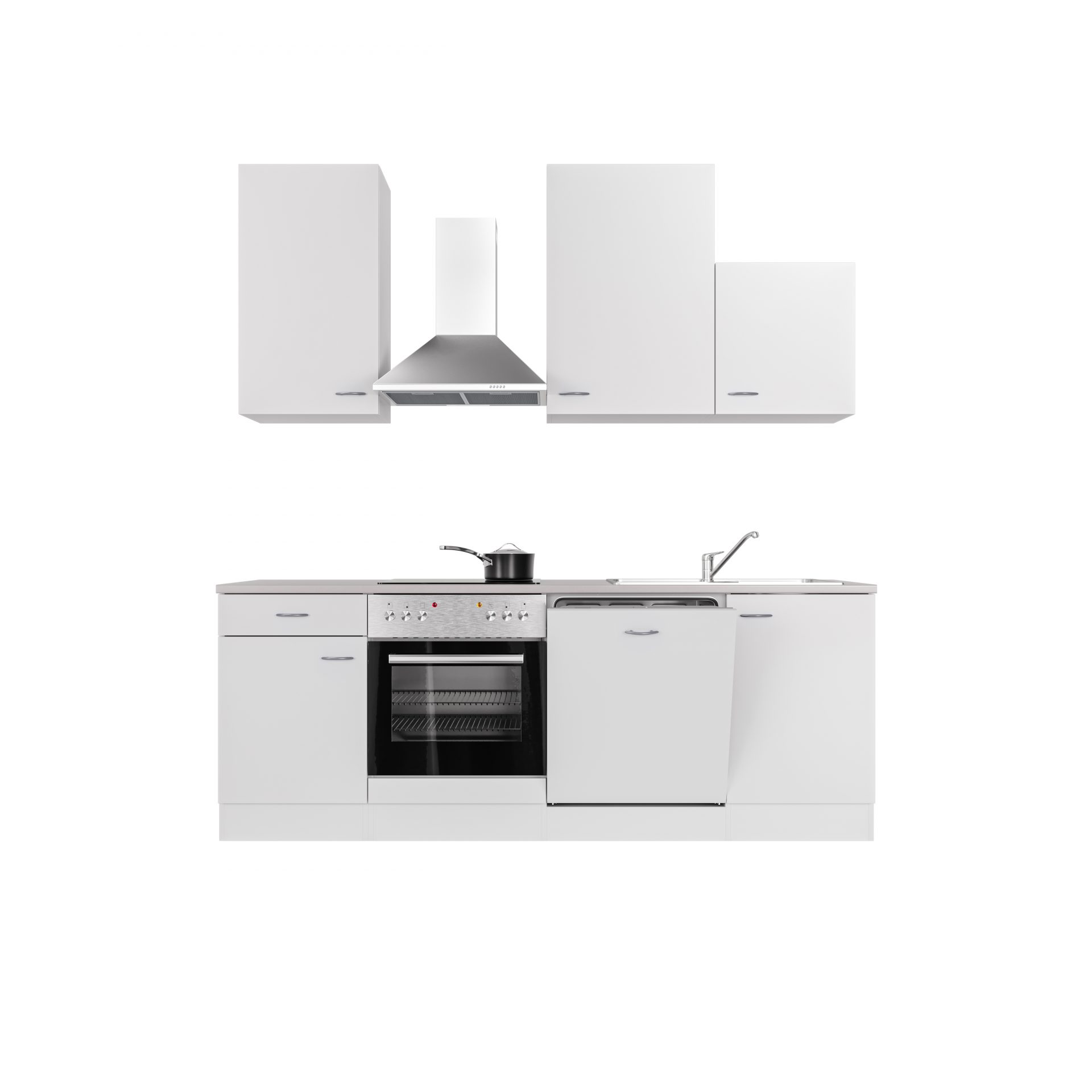 Küchenzeile WITO 220 cm mit E-Geräten