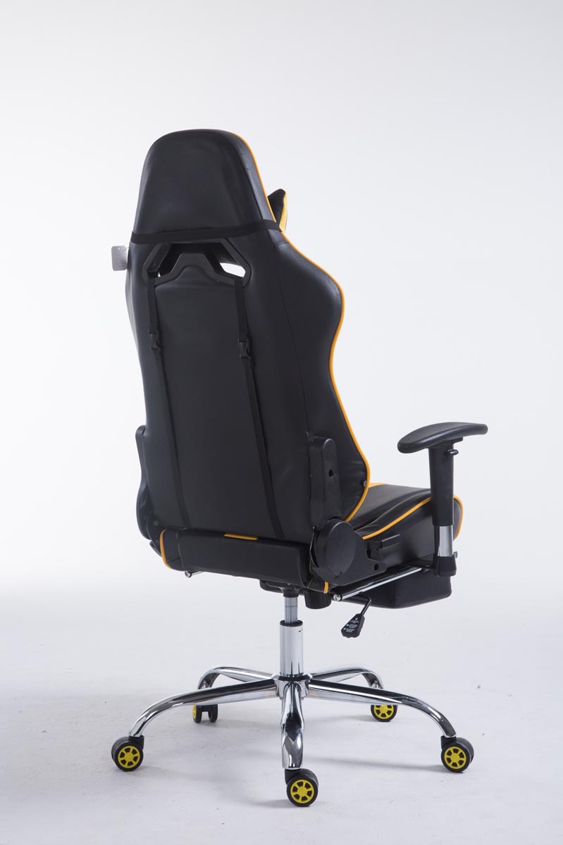 Racing Bürostuhl Limit V2 Kunstleder mit Fußablage, schwarz/gelb