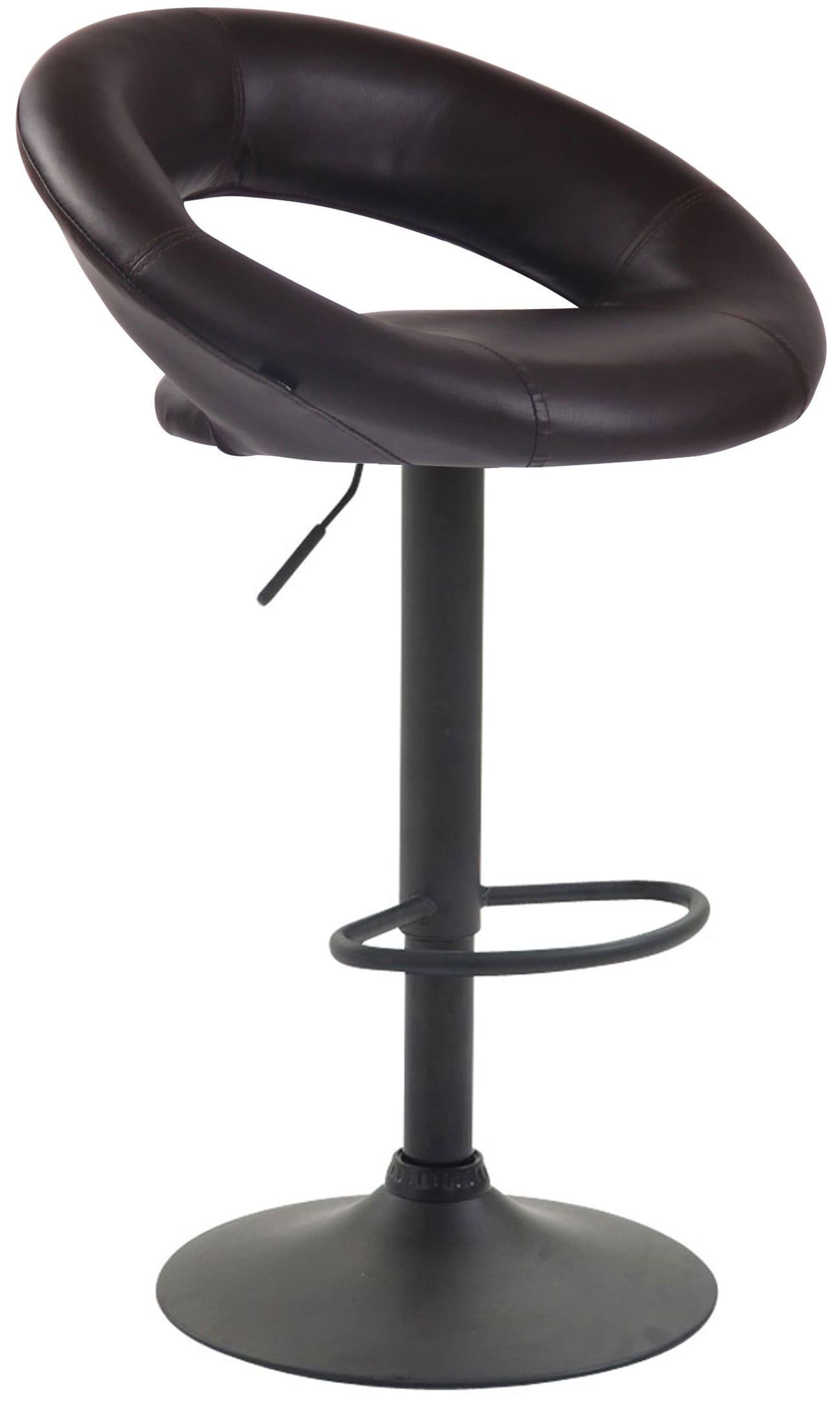 2er Set Barhocker Olinda Kunstleder schwarz, braun