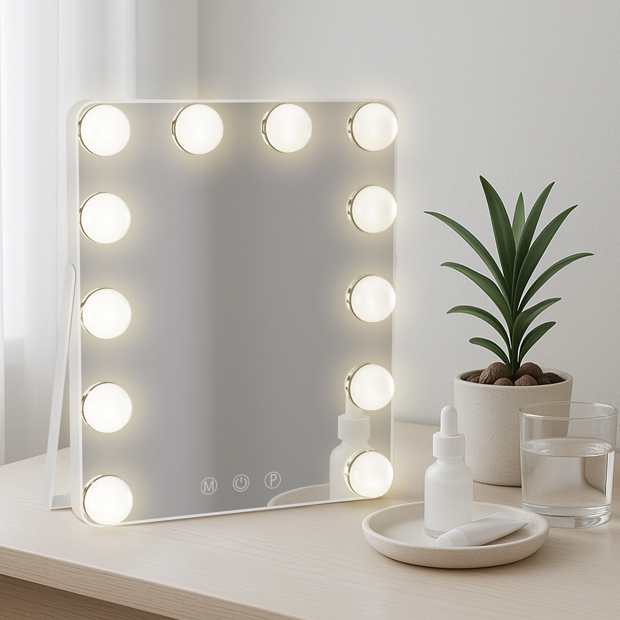 Schminkspiegel Balian, weiß