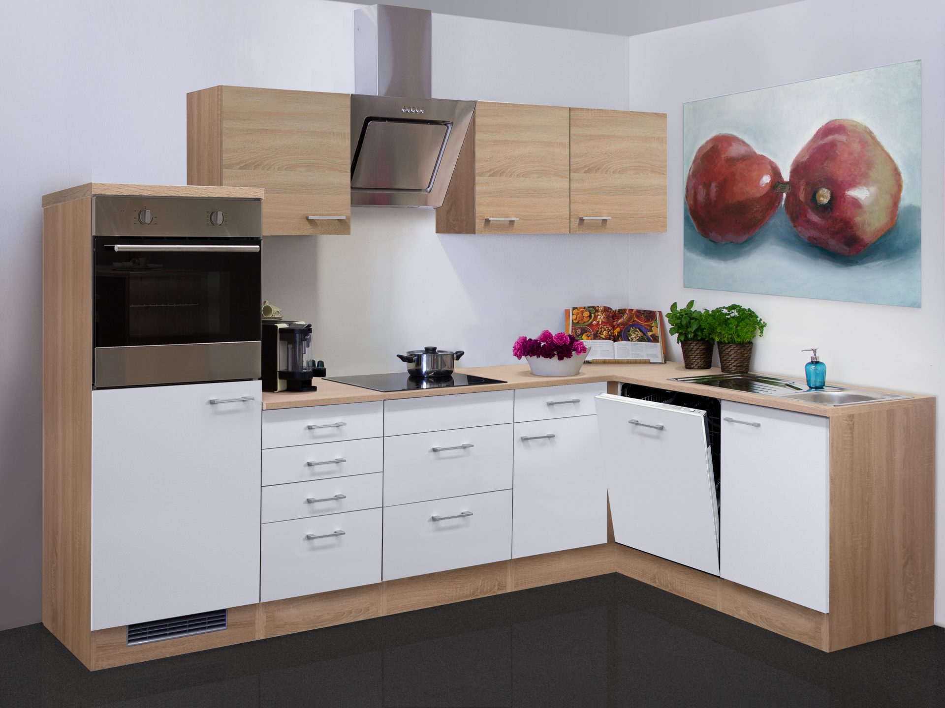 Winkelküche SAMOA 280x170 cm mit E-Geräten