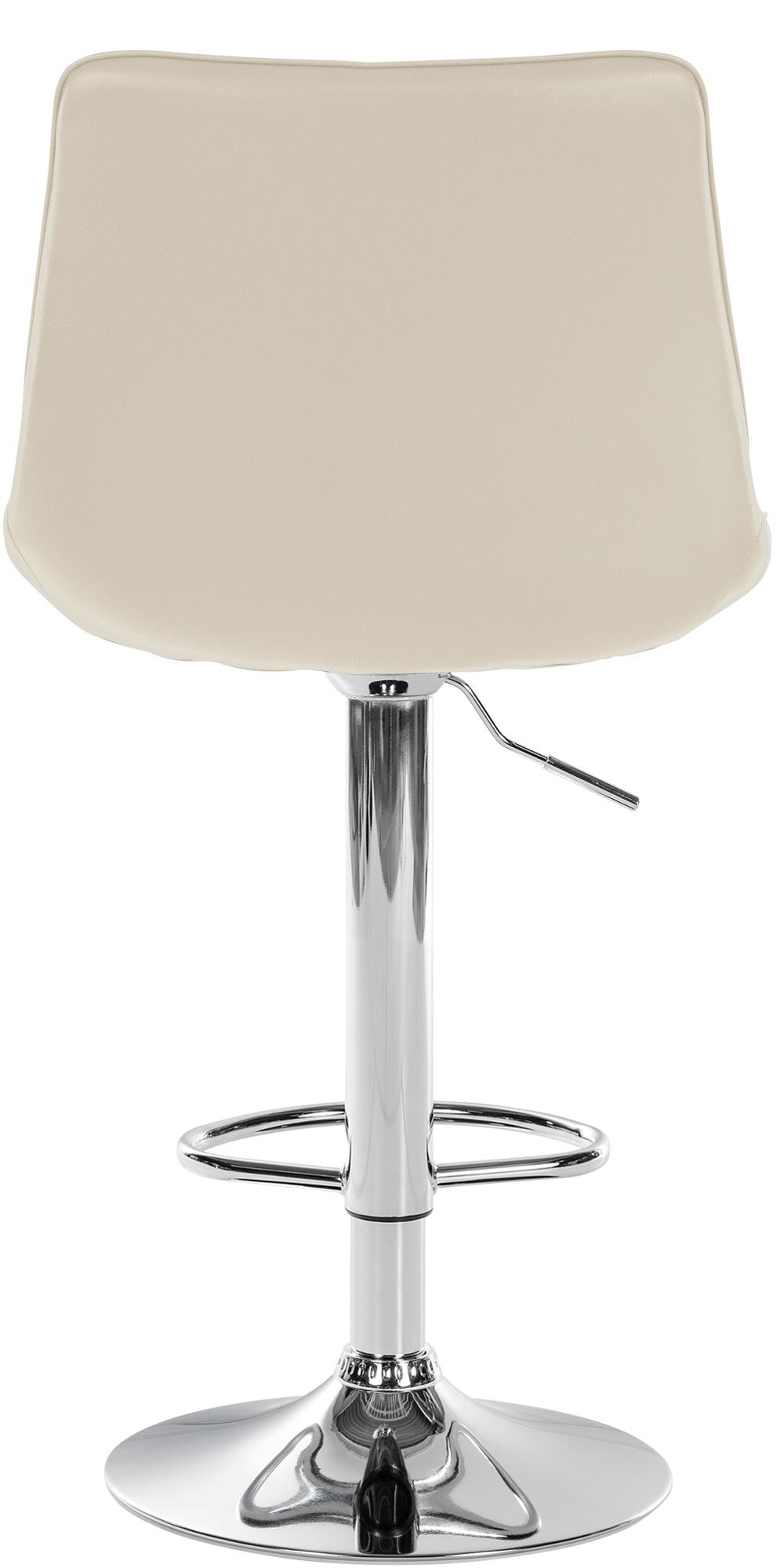 Barhocker Toni Kunstleder chrom, creme