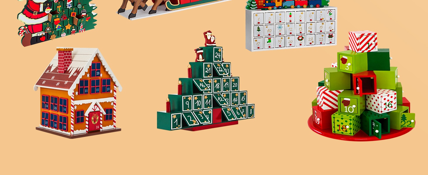 Adventskalender Lokomotive Rot