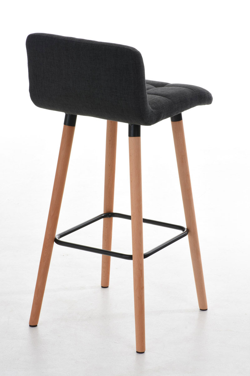 Barhocker Lincoln Stoff, dunkelgrau