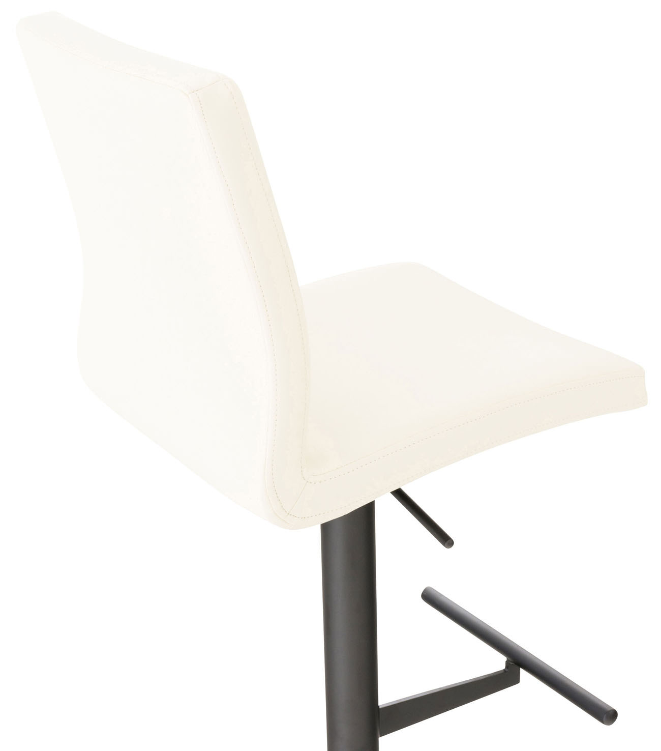 Barhocker Cadiz Kunstleder schwarz, creme