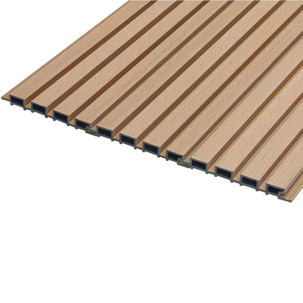 WPC Fassadenverkleidung DUVAR - 40 m² Teak