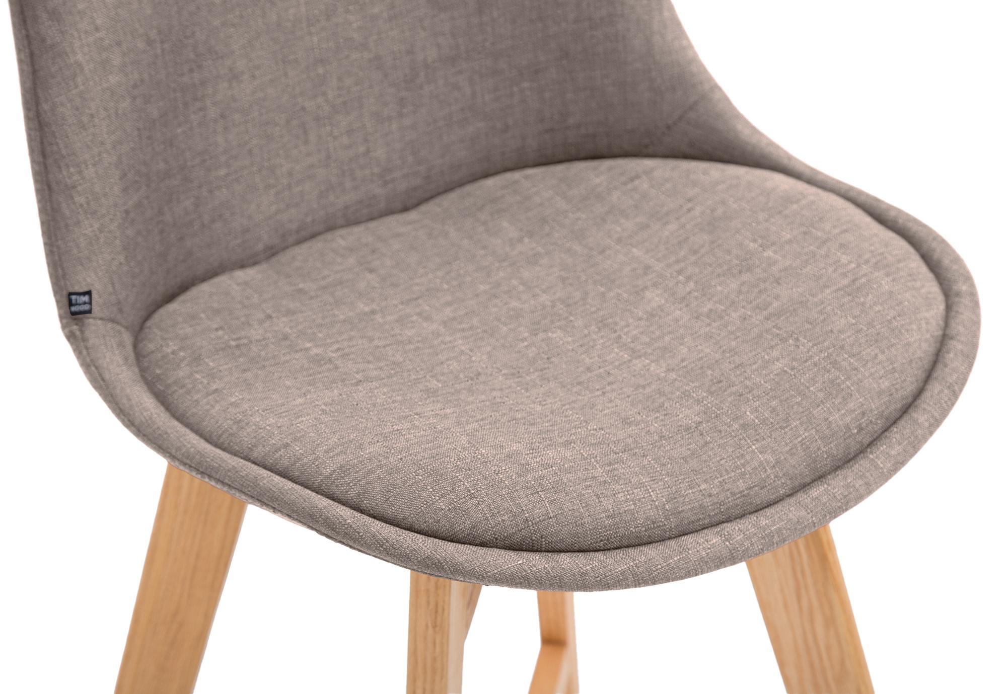 Barhocker Cannes Stoff Natura, taupe